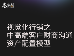 视觉化行销之中高端客戶财商沟通资产配置模型
